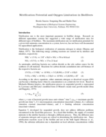 Nitrification potential and oxygen limitation in biofilters