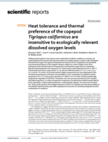 Heat tolerance and thermal preference of the copepod Tigriopus californicus are insensitive to ecologically relevant dissolved oxygen levels