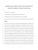 Repeatable patterns of small-scale spatial variation in intertidal mussel beds and their implications for responses to climate change
