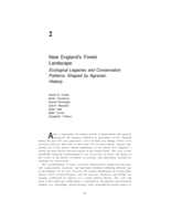 New England’s Forest Landscape: Ecological Legacies and Conservation Patterns Shaped by Agrarian History