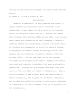 Crafting Collaborative Archaeologies: Two Case Studies from New England