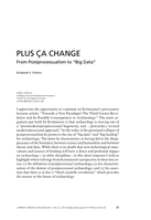 Plus ça Change: From Postprocessualism to “Big Data”