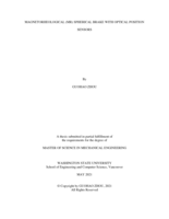 Magnetorheological *MR) spherical brake with optical position sensors