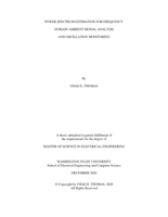 Power spectrum estimation for frequency domain ambient modal analysis and oscillation monitoring