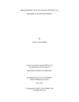 Biogeography of plant mating systems and historical range expansions