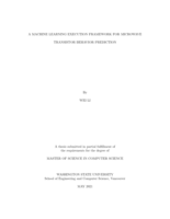 A machine learning execution framework for microwave transistor behavior prediction