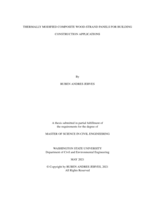 Thermally modified composite wood-strand panels for building construction applications