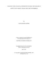 Changing lanes: seasonal differences in energy metabolism of adipocytes in grizzly bears (Ursus arctos horribilis)