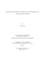 Biomaterial based resistive switching random access memory for artificial neural network