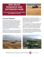 WSU Wilke Research and Extension Farm operation, production, and economic performance for 2020