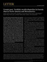 Greater post-Neolithic wealth disparities in Eurasia than in North America and Mesoamerica