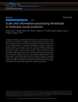 Scale and information-processing thresholds in Holocene social evolution