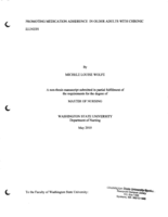 Promoting Medication Adherence in Older Adults With Chronic Illness