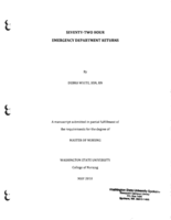 Seventy-Two Hour Emergency Department Returns