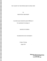 The Validity of the Fifteen-Minute Office Visit