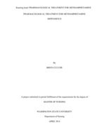 Pharmacological Treatment for Methamphetamine Dependence