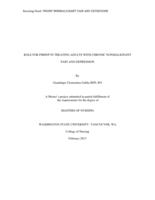 ROLE FOR PMHNP IN TREATING ADULTS WITH CHRONIC NONMALIGNANT PAIN AND DEPRESSION