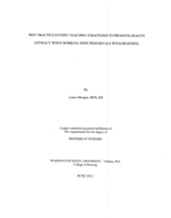 Best Practice Patient Teaching Strategies to Promote Health Literacy When Working with Individuals with Deafness