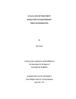 Evaluation of Treatment Modalities in Radiotherapy Induced Esophagitis