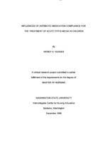 Influences of Antibiotic Medication Compliance for the Treatment of Acute Otitis Media in Children