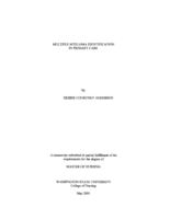 Multiple Myeloma Identification in Primary Care