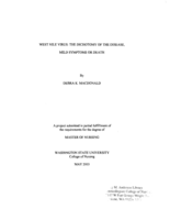 West Nile Virus: The Dichotomy Of The Disease, Mild Symptoms Or Death