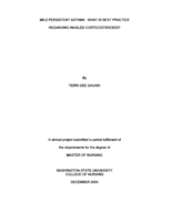 Mild Persistent Asthma: What Is Best Practice Regarding Inhaled Corticosteroids?