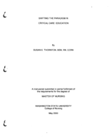 Shifting the Paradigm in Critical Care Education