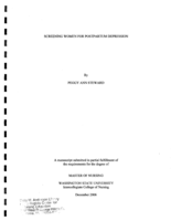 Screening Women for Postpartum Depression
