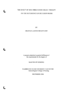 The Effect of Non-Threatening Milieu Therapy on the Occurence of Seclusion Room