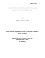 Long QT Syndrome: Helping Nurse Practitioners Screen, Diagnose and Manage in Primary Care