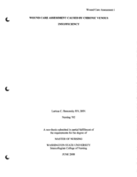 Wound Care Assessment Caused by Chronic Venous Insufficiency