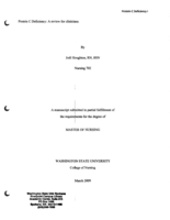 Protein C Defiency: A Review for Clinicians