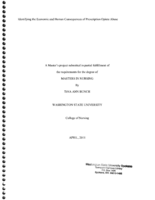 Identifying the Economic and Human Consequences of Prescription Opiate Abuse