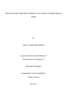 The Role of the Nurse Practitioner in the Patient Centered Medical Home