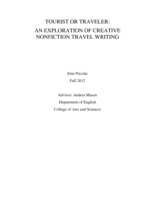 Tourist or traveler: An exploration of creative nonfiction travel writing