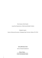 The evolution of the G-matrix: Long-term characteristics of multivariate heritable variation