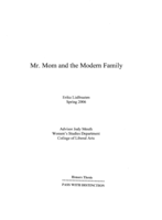 Mr. Mom and the modern family