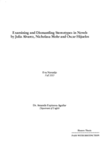 Examining and dismantling stereotypes in novels by Julia Alvarez, Nicholasa Mohr and Oscar Hijuelos