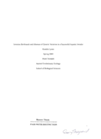 Invasion bottleneck and absence of genetic variation in a successful aquatic invader