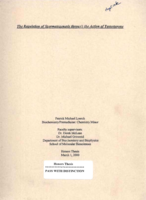 The regulation of spermatogenesis through the action of testosterone