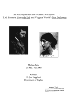 The metropolis and the oceanic metaphor: E.M. Forster's Howards End and Virginia Woolf's Mrs. Dalloway