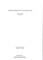 Oxfordian fingerprints in All's Well That End's Well