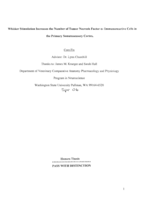 Whisker stimulation increases the number of tumor necrosis factor  Î±- immunoreactive cells in the primary somatosensory cortex