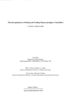 Thermoregulation in molting and feeding danaus plexippus caterpillars