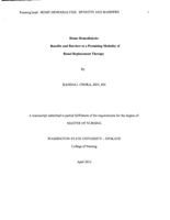 Home Hemodialysis: Benefits and Barriers to a Promising Modality of Renal Replacement Therapy