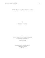 NOTICE ME:  A Screening Tools for Older Widowed Men