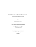 Health Risks of Lesbian, Gay, Bisexual, and Transgender Youth Related to Parental Response to Disclosure