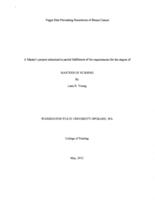 Vegan Diet Preventing Recurrence of Breast Cancer