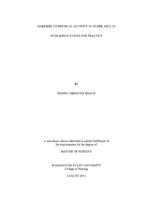 Barriers to Physical Activity in Older Adults With Implications for Practice